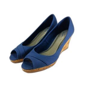 Life Stride Blue Wedge Shoes